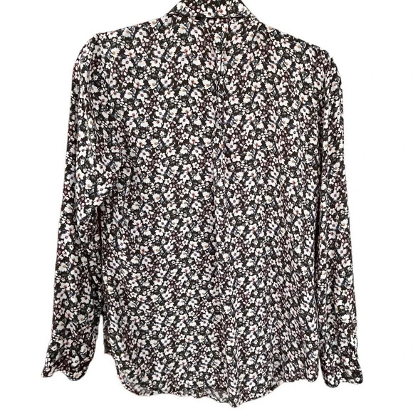 Talbots Women's Long Sleeve Button Down Floral Print Blouse Size Medium - Picture 6 of 6